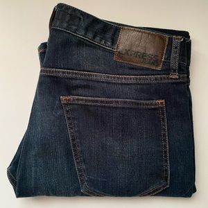 Express Slim Fit Rocco Jean, Navy Blue Size 32x32